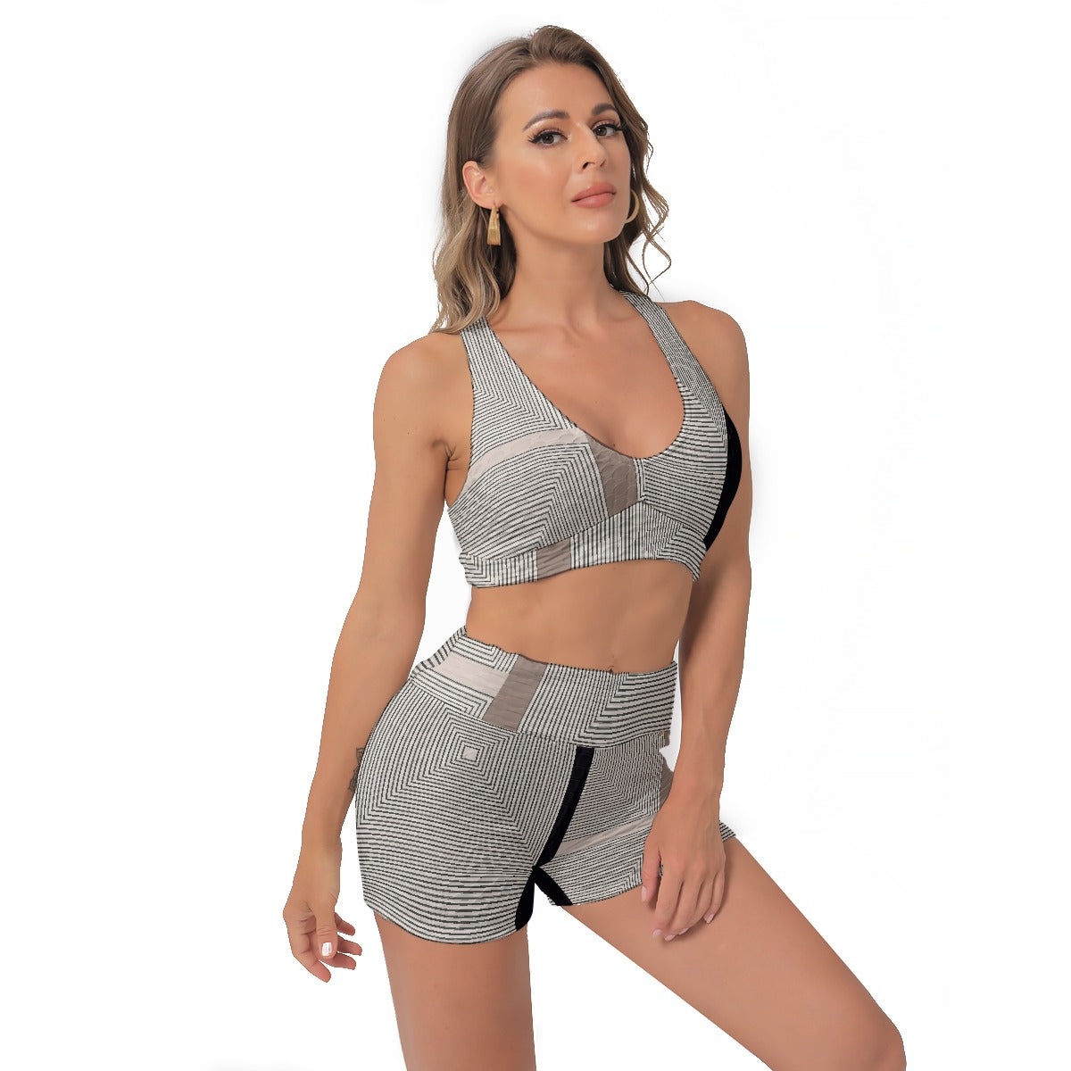 All-Over Print Women's Sports Bra Suit