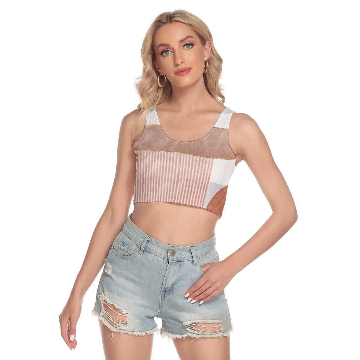 All-Over Print Women's Sport Crop Tank Top