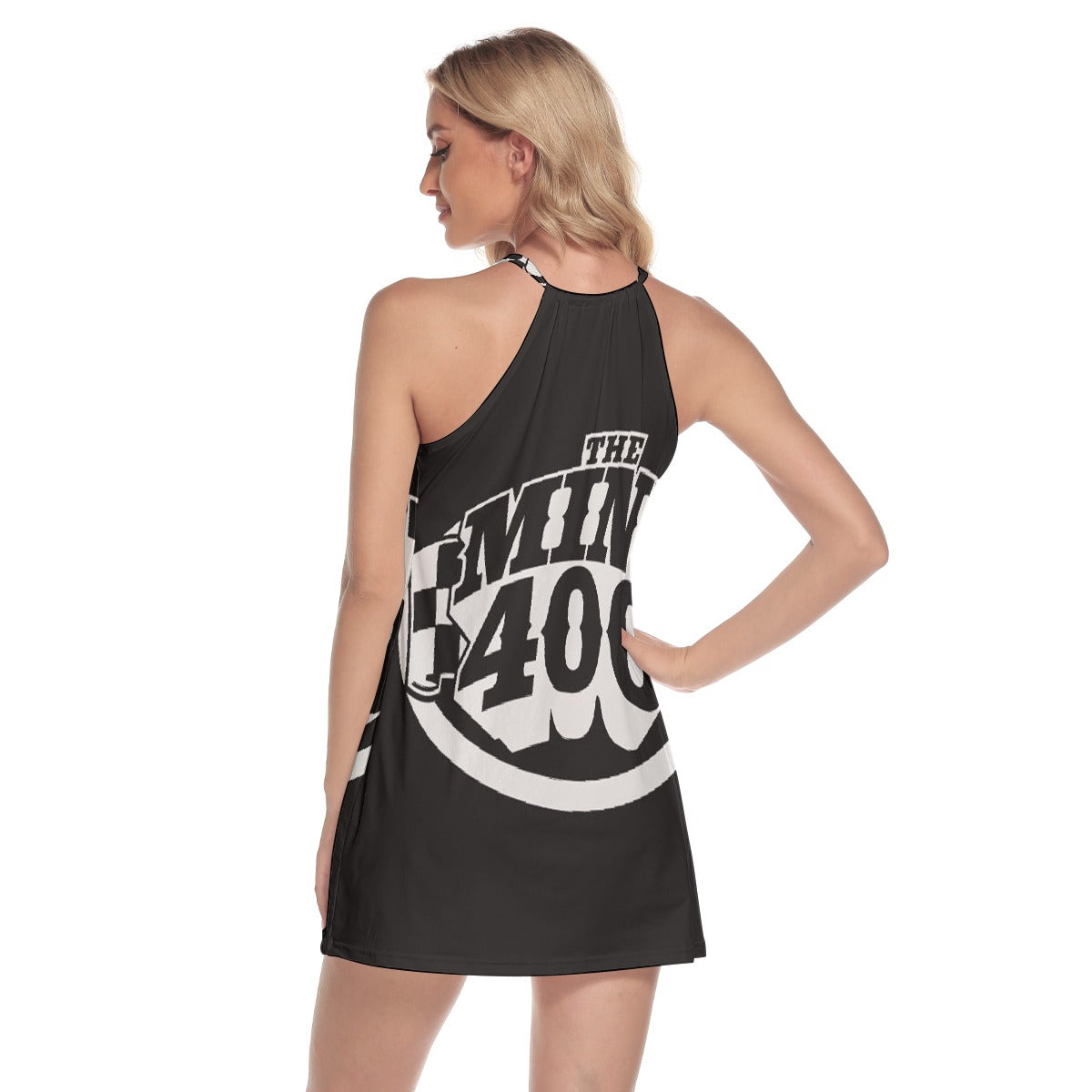 All-Over Print Women's Round Neck Above Knee Dress