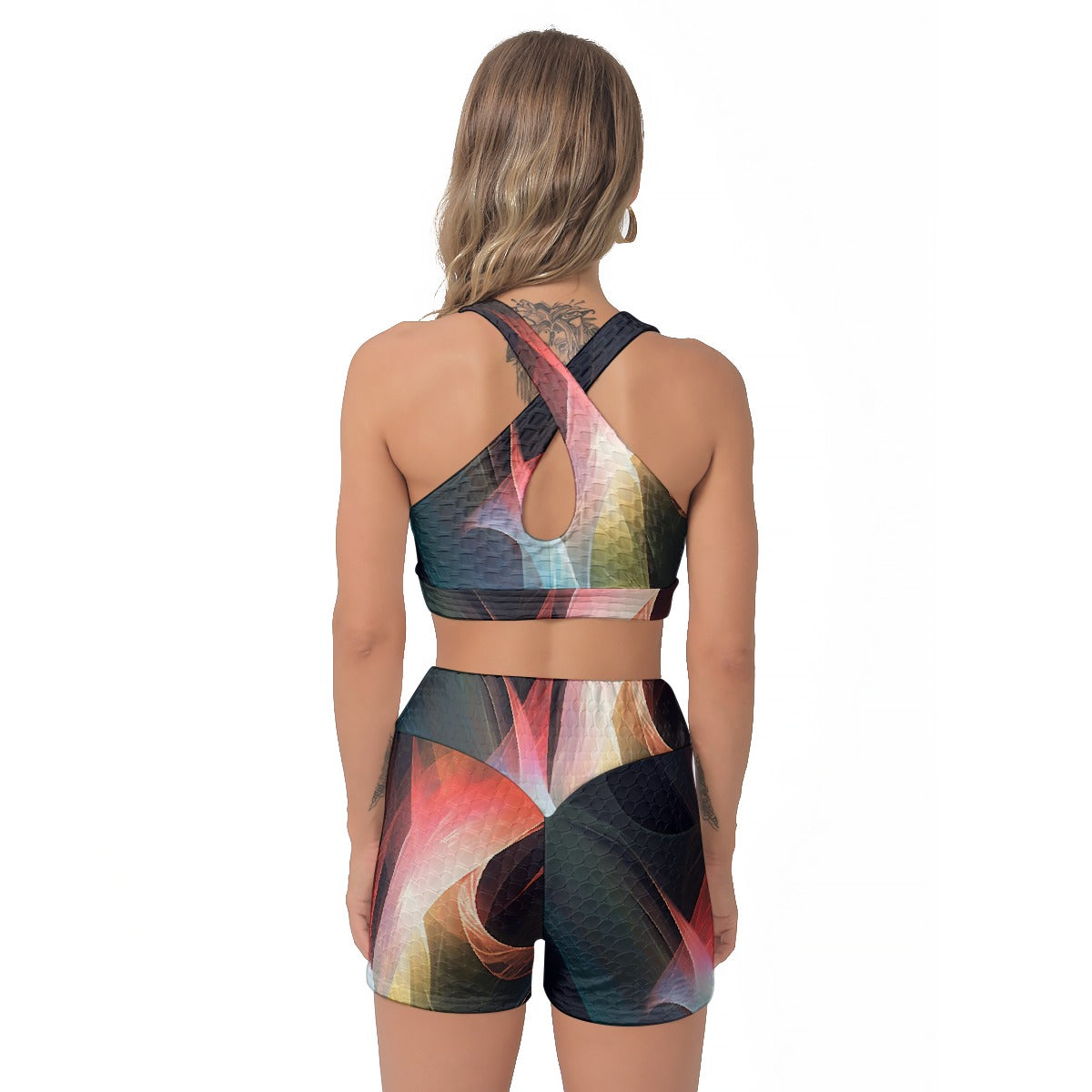 All-Over Print Women's Sports Bra Suit