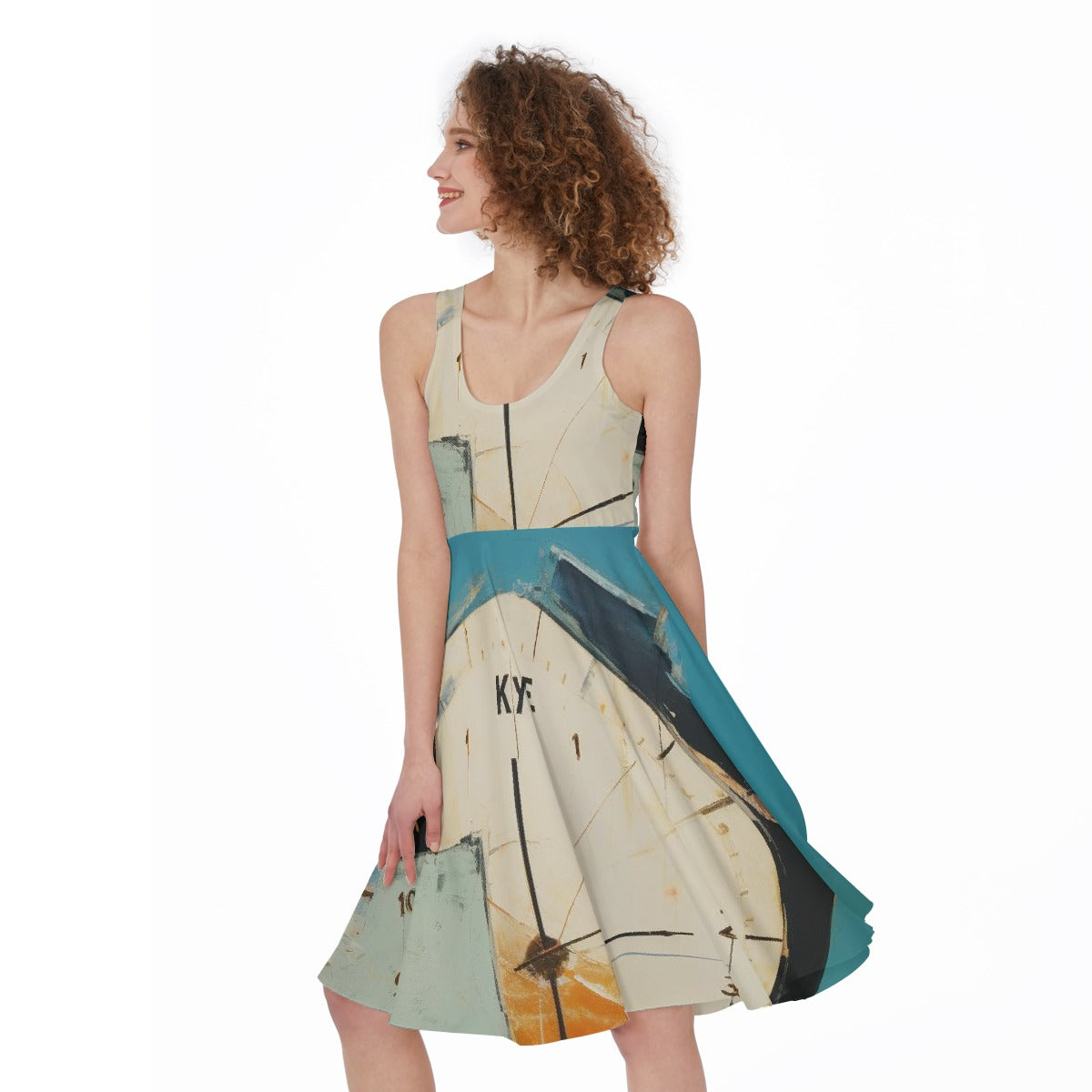 All-Over Print Women's Sleeveless Dress