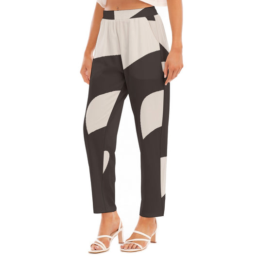 All-Over Print Women's Loose Straight-leg Pants