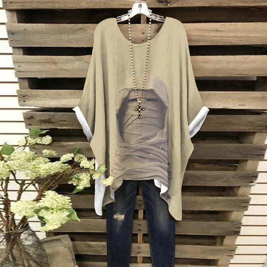 All-Over Print Women's Bat Sleeve Shirt