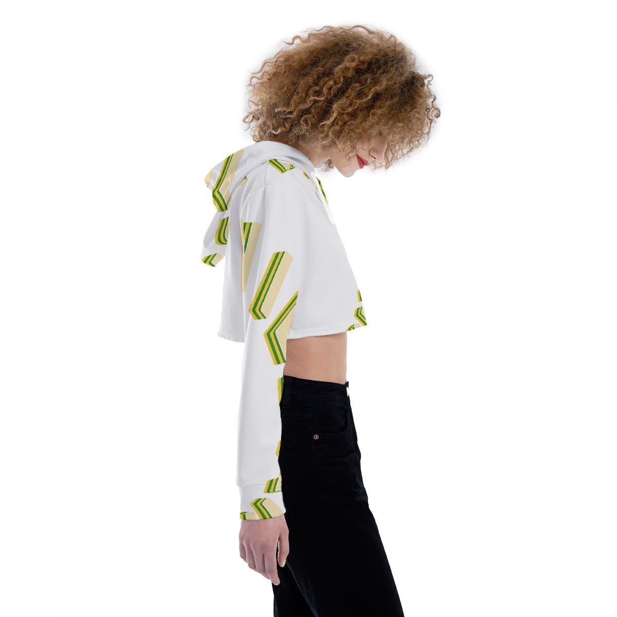 All-Over Print Women's Crop Top Hoodie