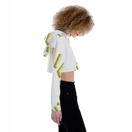 All-Over Print Women's Crop Top Hoodie