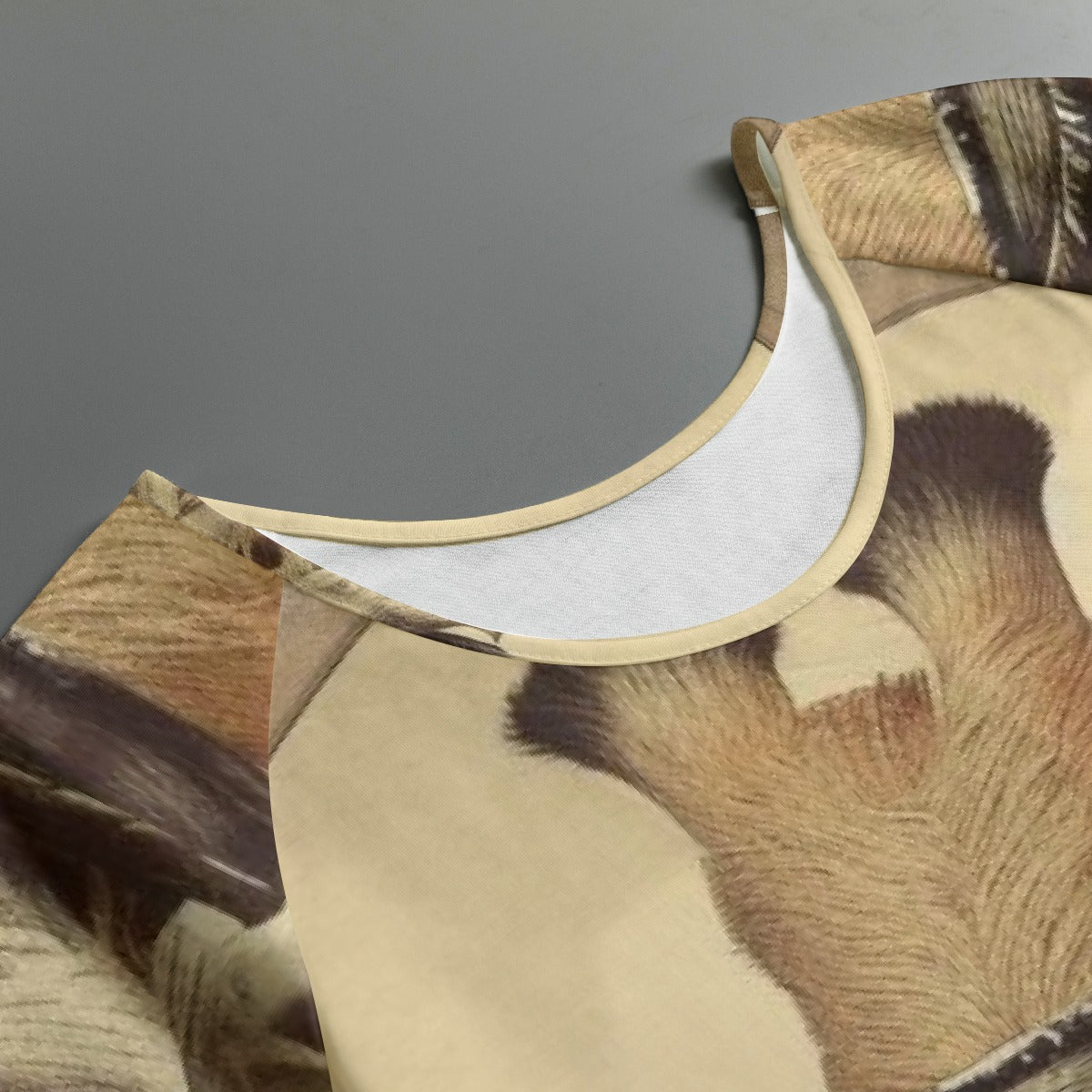 All-Over Print Women's Round Neck T-shirt With Raglan Sleeve