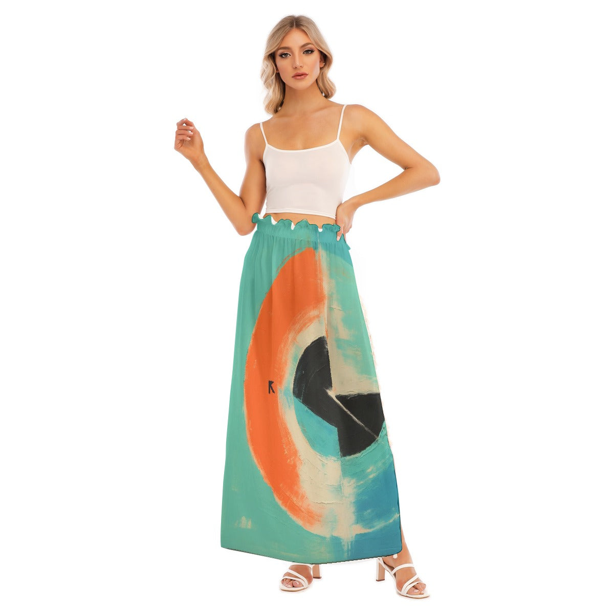 All-Over Print Women's Side Split Skirt