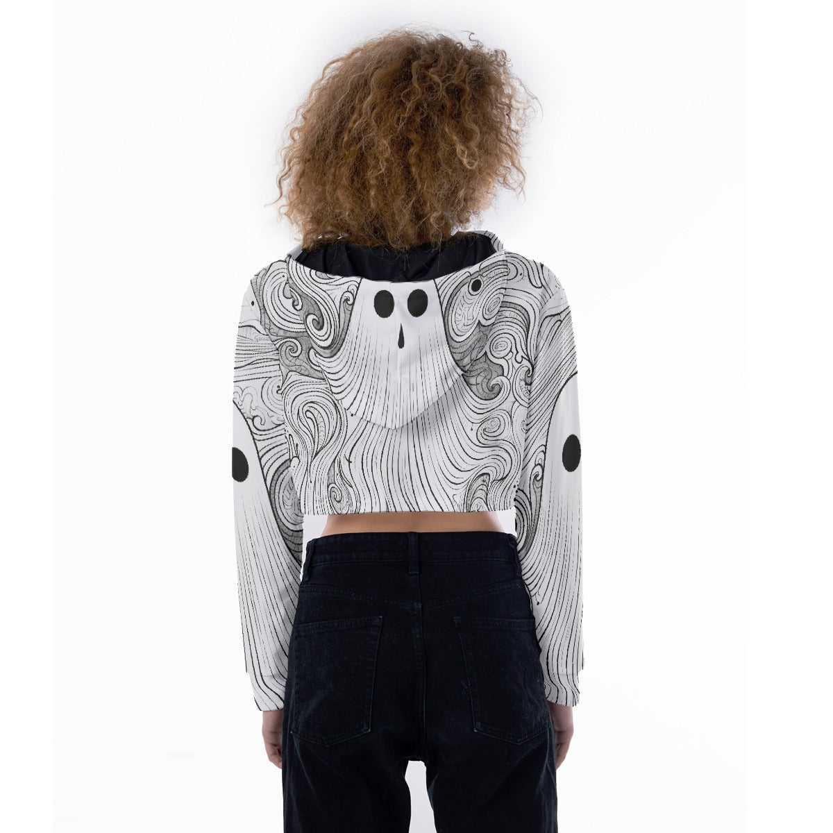 All-Over Print Women's Crop Top Hoodie