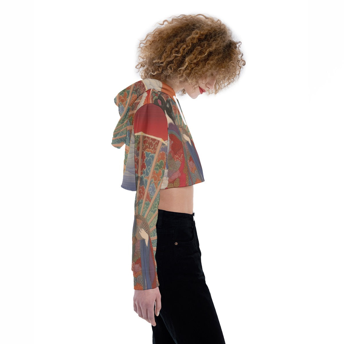 All-Over Print Women's Crop Top Hoodie