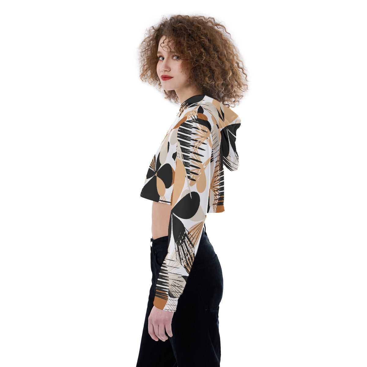All-Over Print Women's Crop Top Hoodie