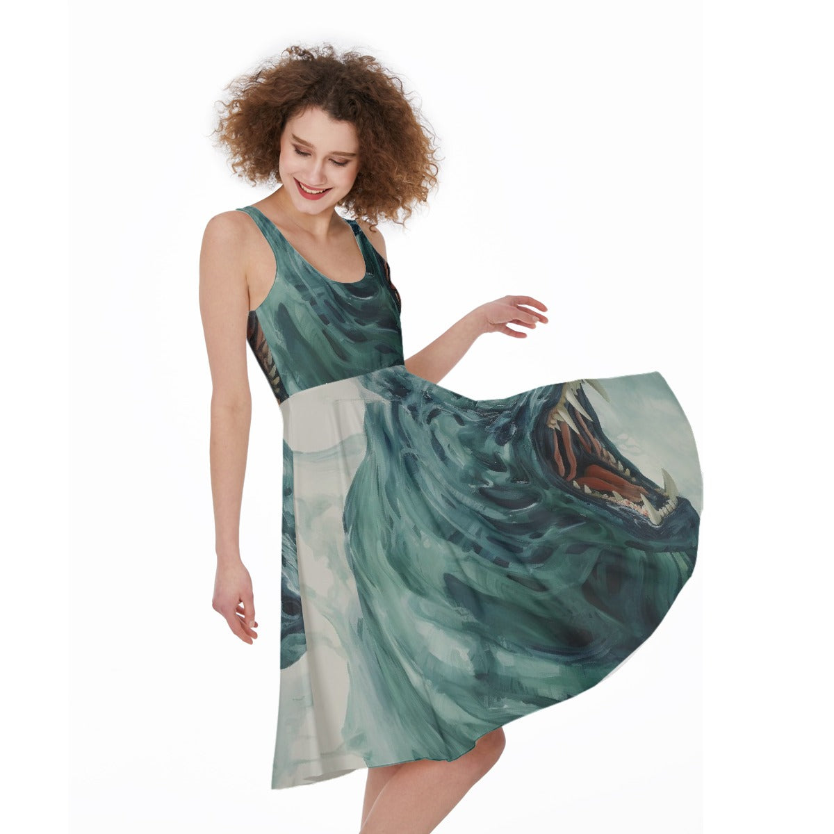 All-Over Print Women's Sleeveless Dress