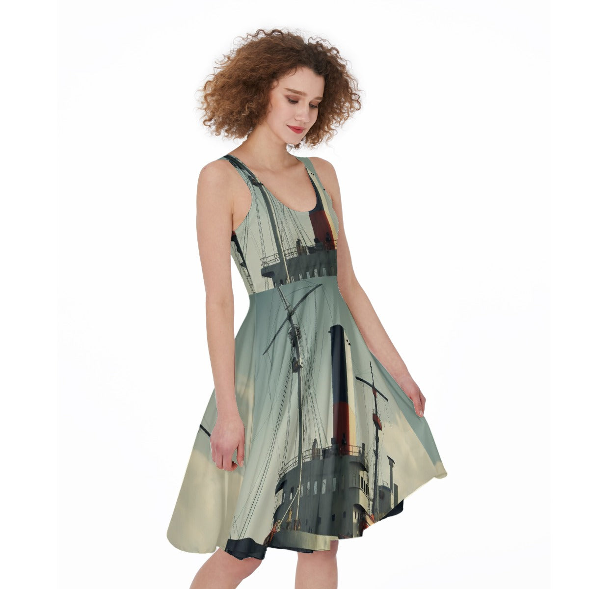 All-Over Print Women's Sleeveless Dress