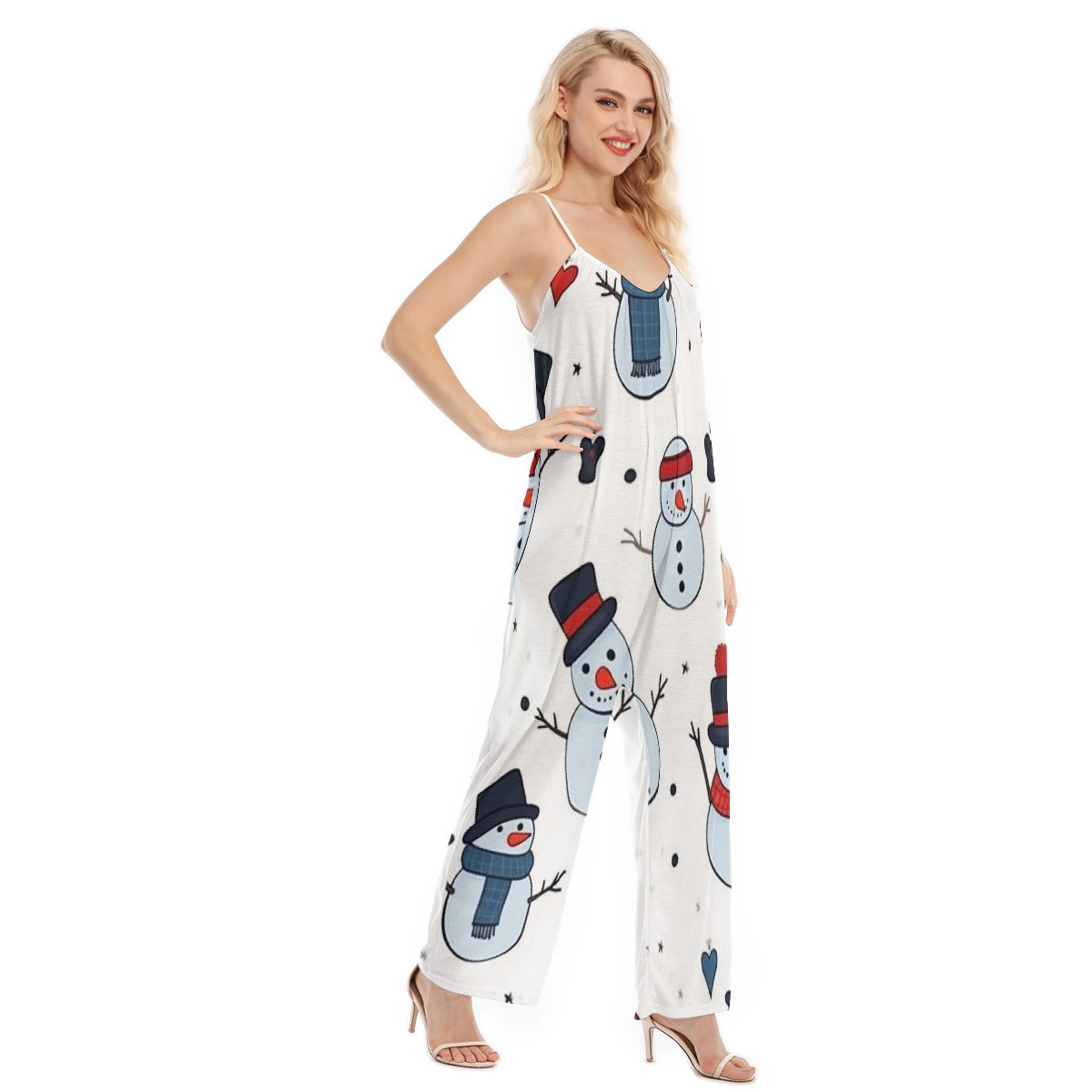 All-Over Print Women's Loose Cami Jumpsuit