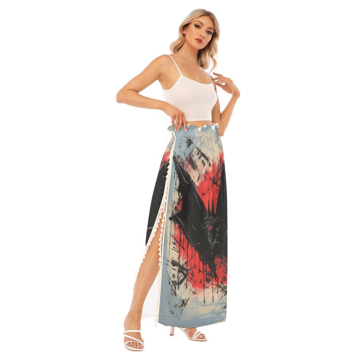 All-Over Print Women's Side Split Skirt