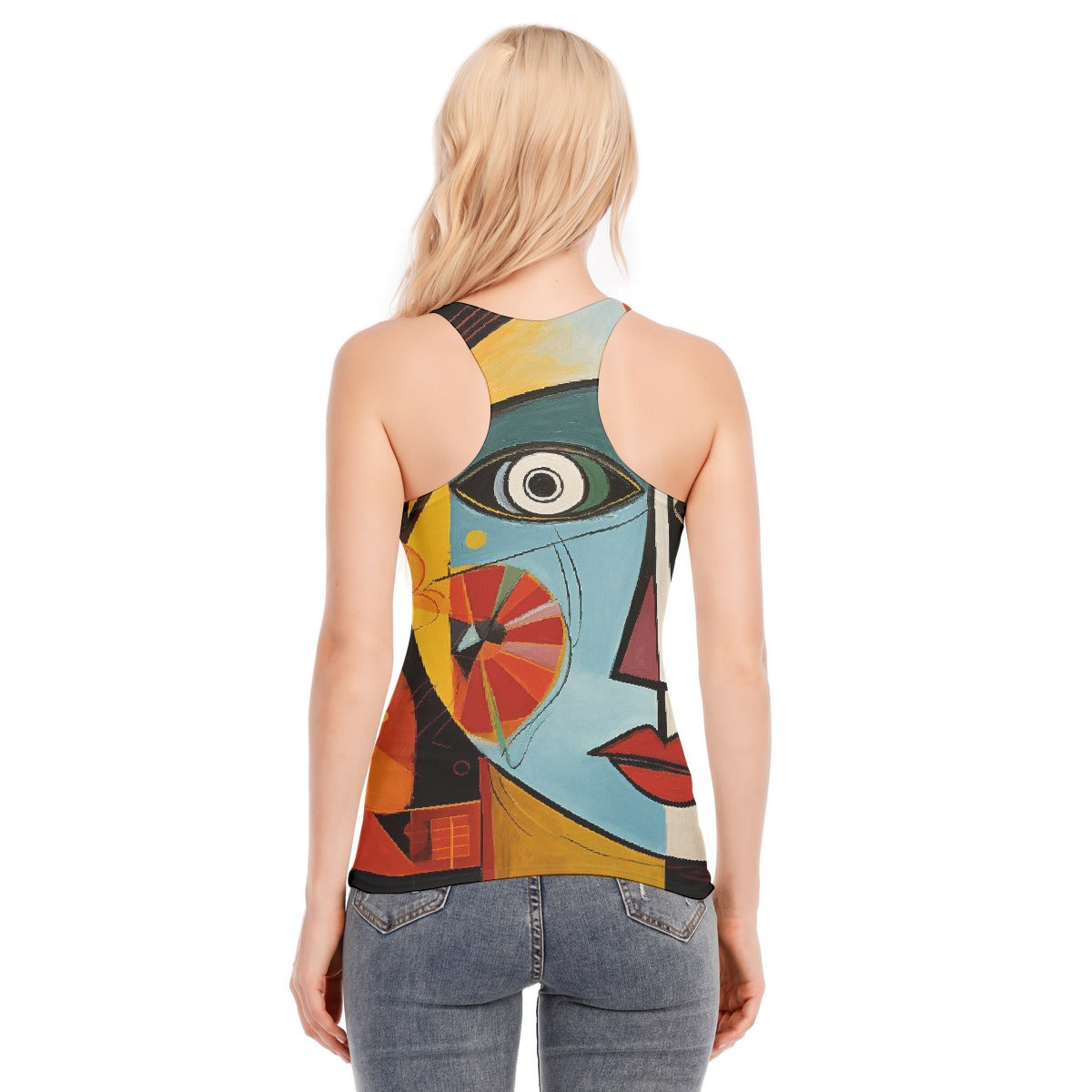 All-Over Print Women's Racer Vest | 190GSM Cotton
