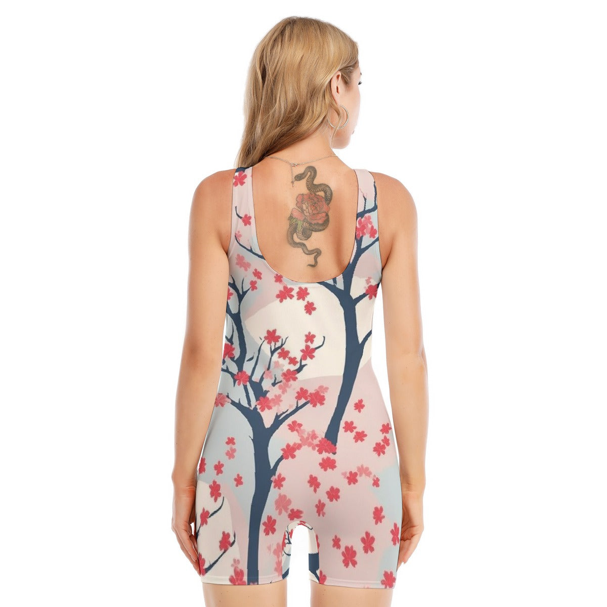 All-Over Print Women's Sleeveless One-piece Swimsuit