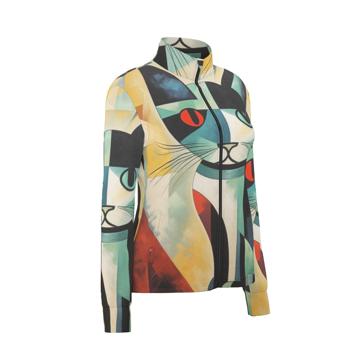 All-Over Print Women's Long Sleeve Thumbhole Jacket