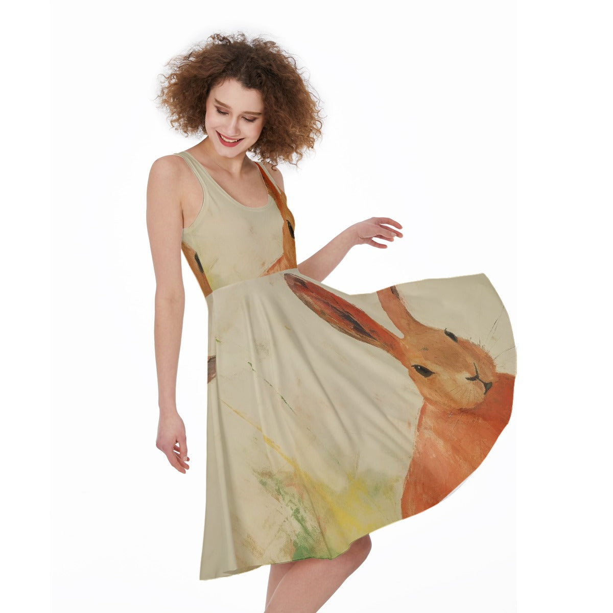 All-Over Print Women's Sleeveless Dress