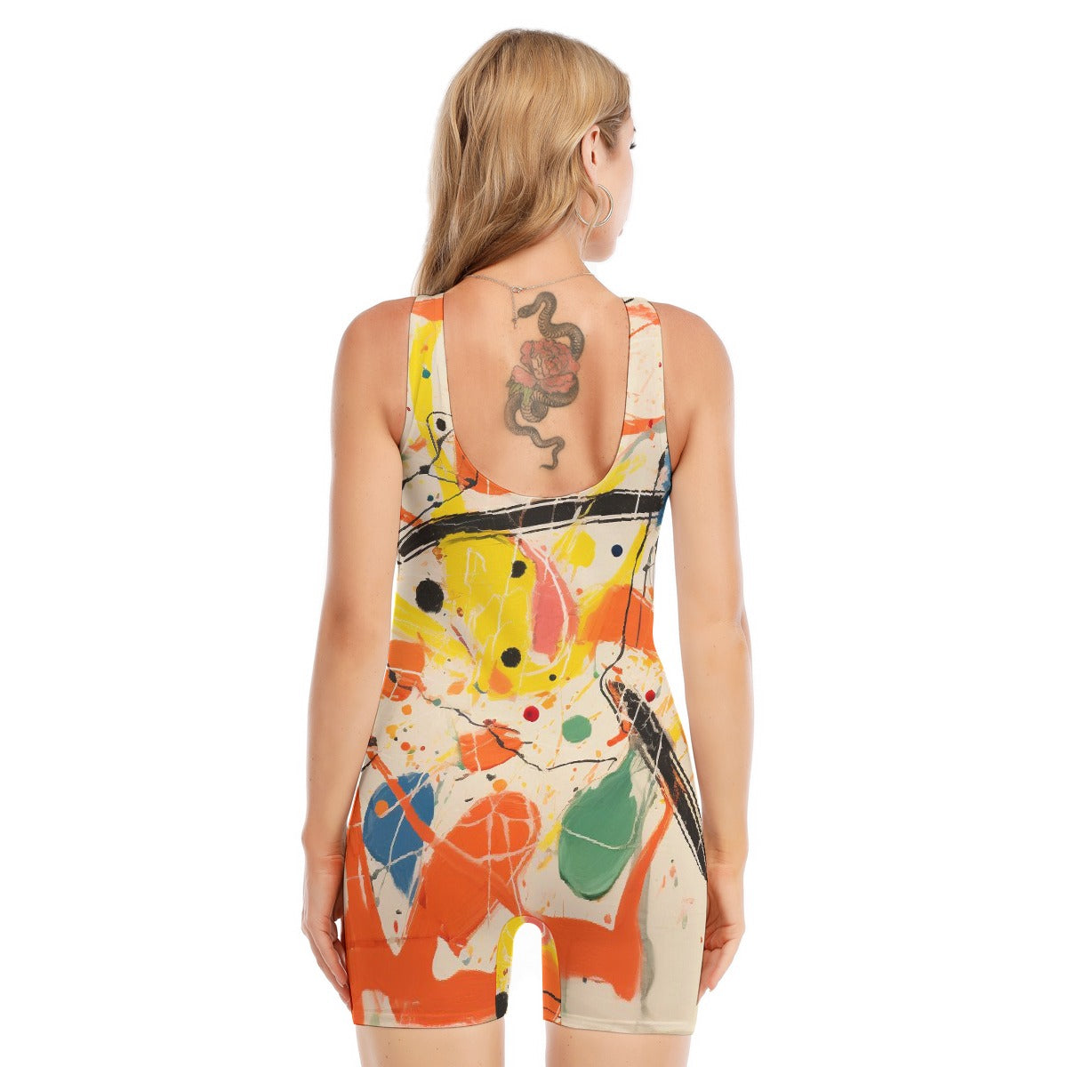 All-Over Print Women's Sleeveless One-piece Swimsuit
