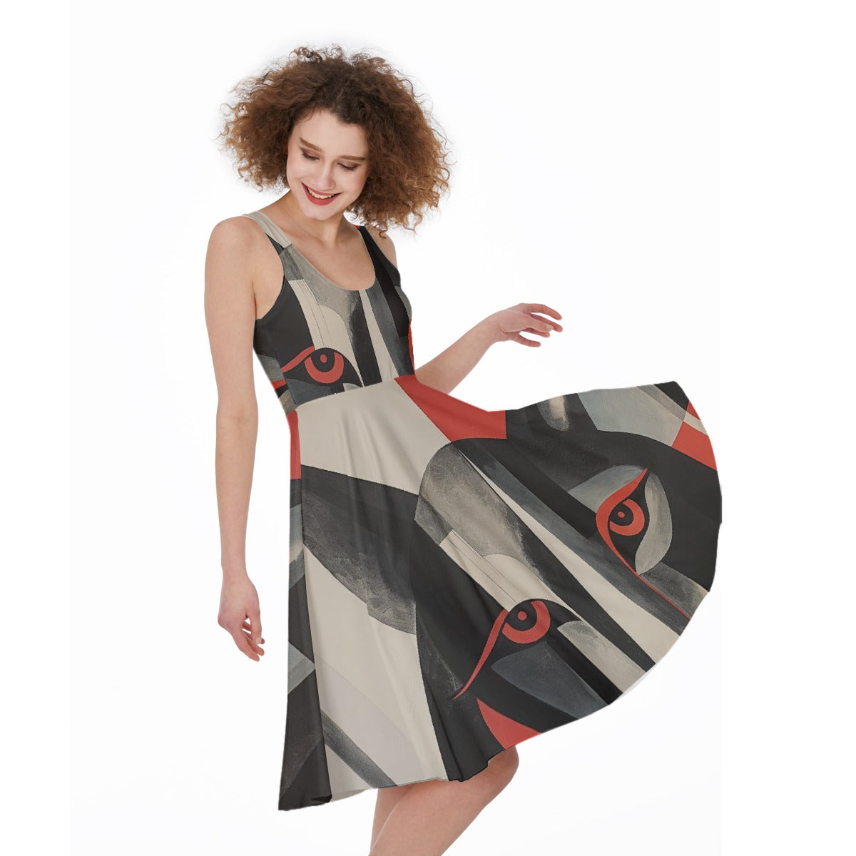 All-Over Print Women's Sleeveless Dress
