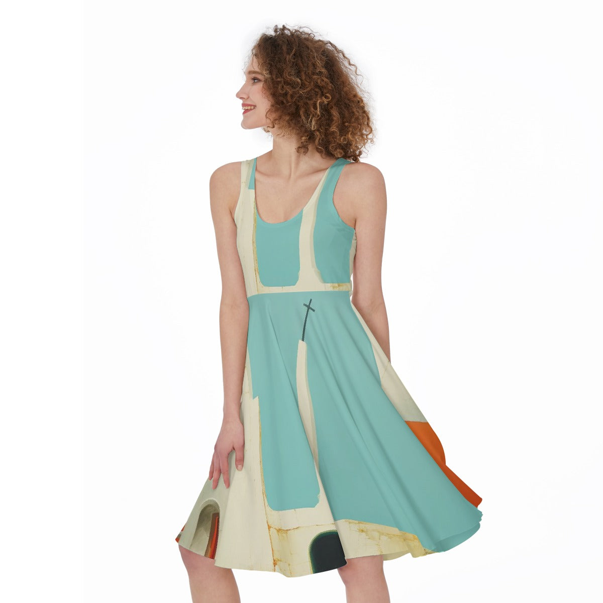 All-Over Print Women's Sleeveless Dress