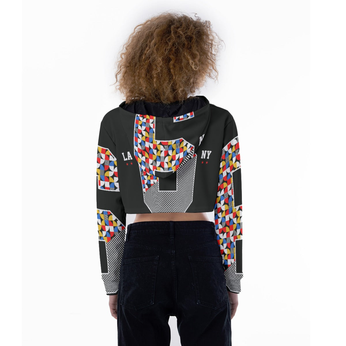 All-Over Print Women's Crop Top Hoodie