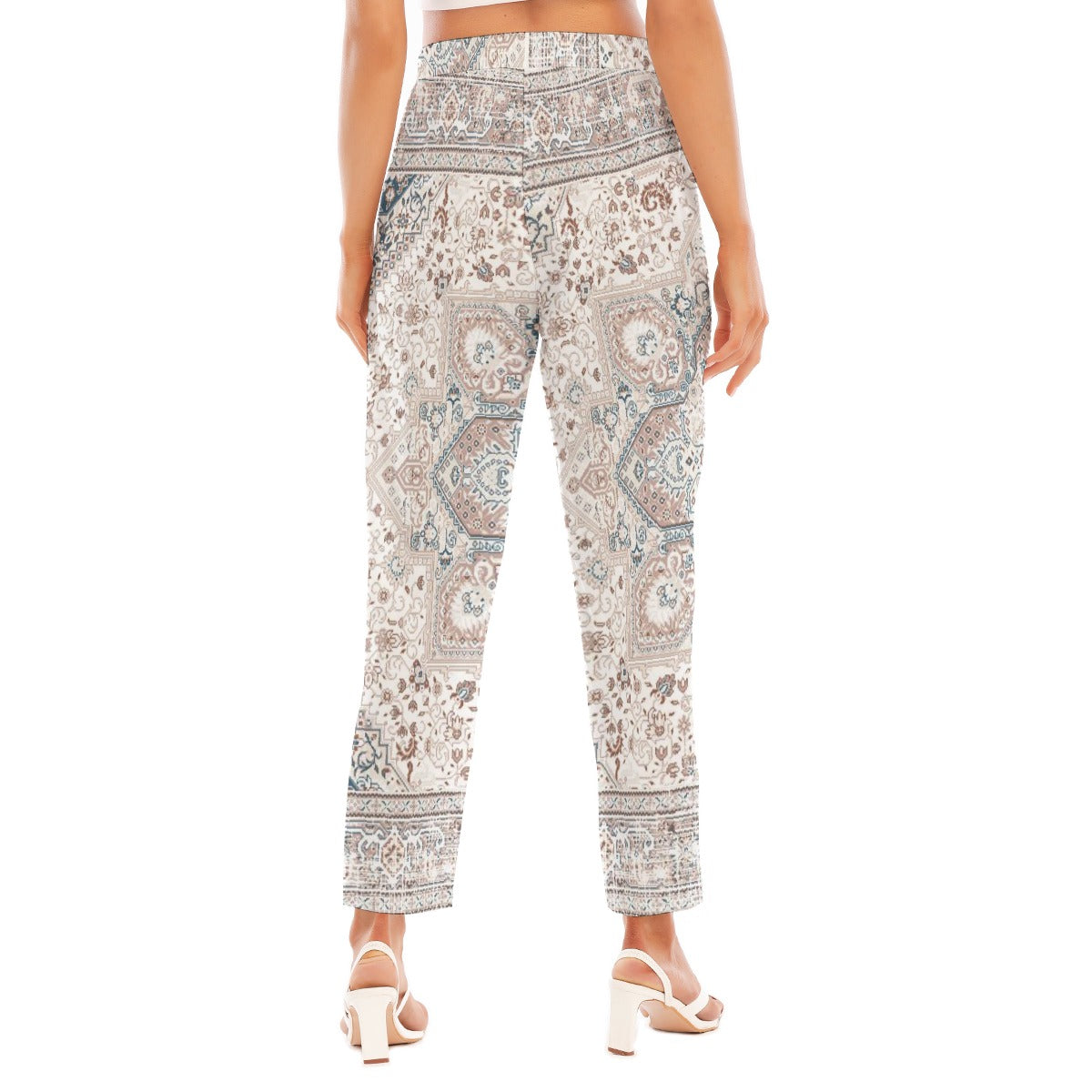 All-Over Print Women's Loose Straight-leg Pants