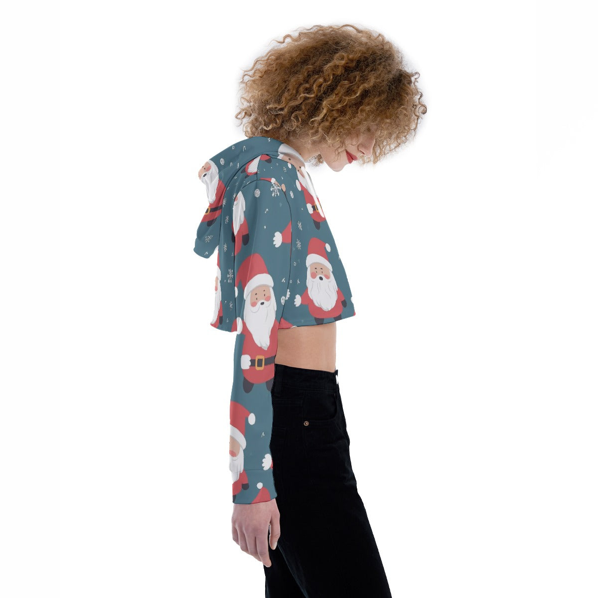 All-Over Print Women's Crop Top Hoodie