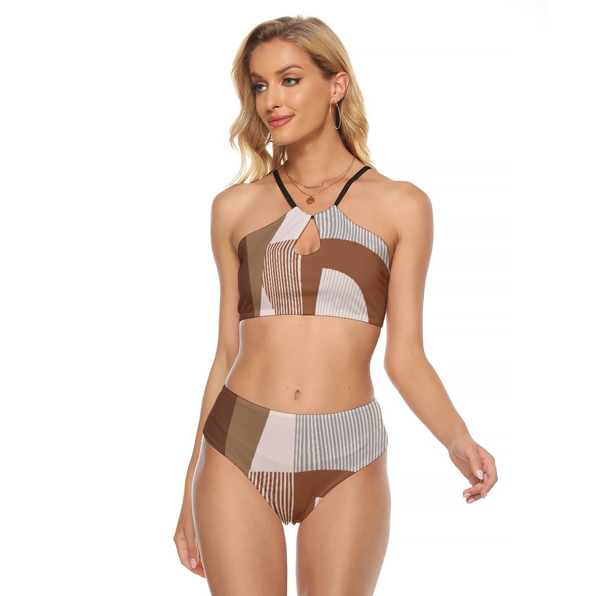 All-Over Print Women's Cami Keyhole One-piece Swimsuit