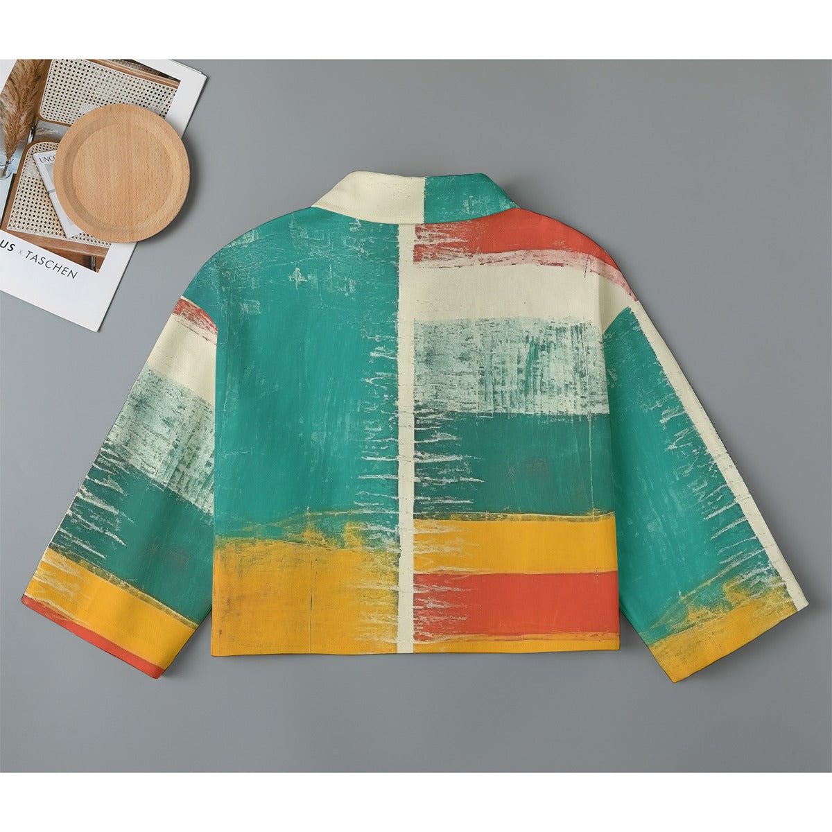 All-Over Print Women's Cropped Jacket | 245GSM Cotton