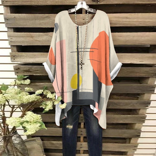 All-Over Print Women's Bat Sleeve Shirt