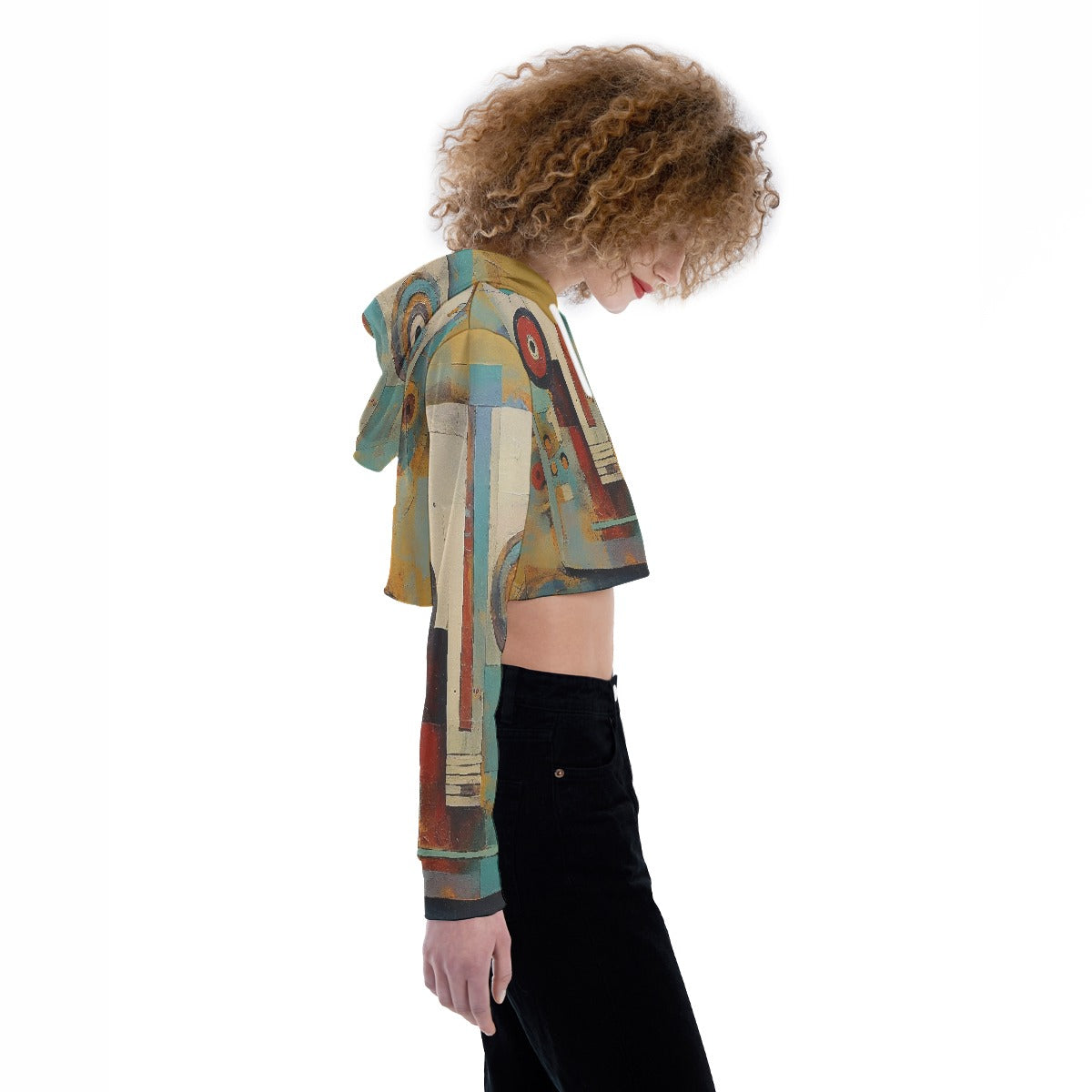 All-Over Print Women's Crop Top Hoodie