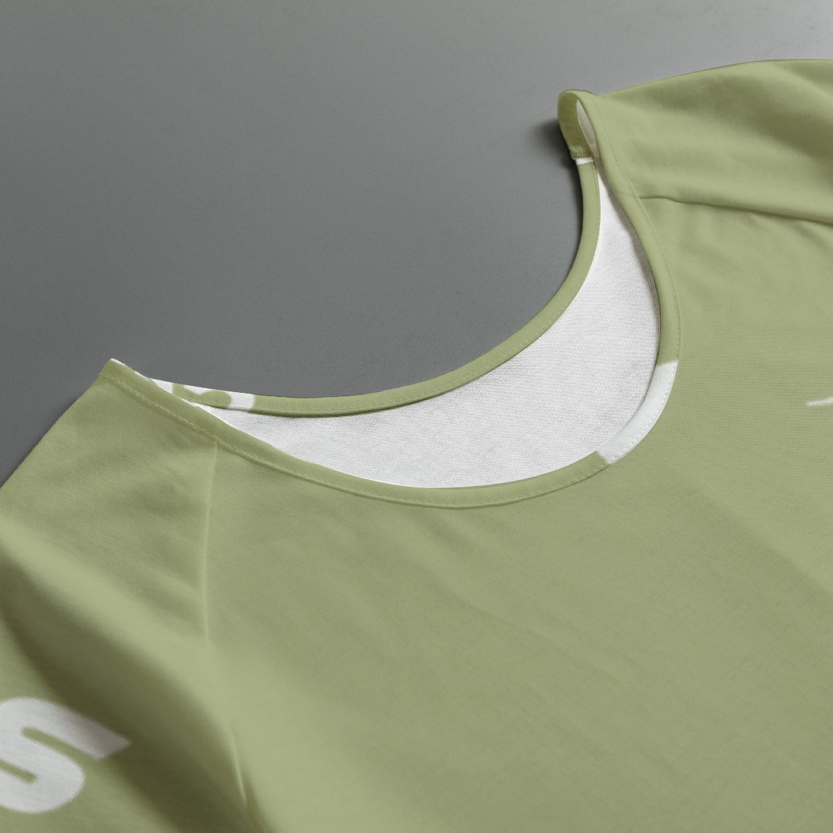 All-Over Print Women's Round Neck T-shirt With Raglan Sleeve