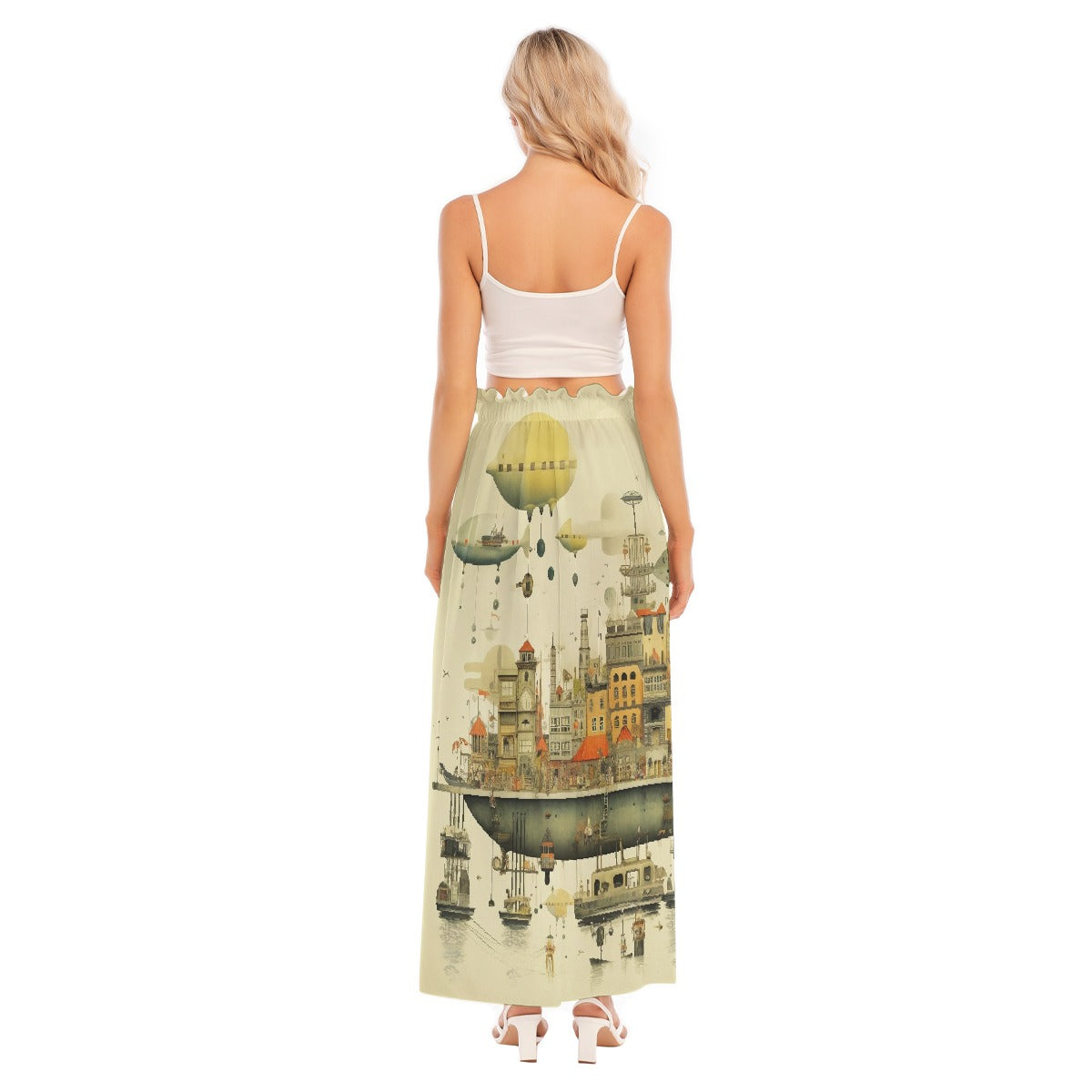 All-Over Print Women's Side Split Skirt