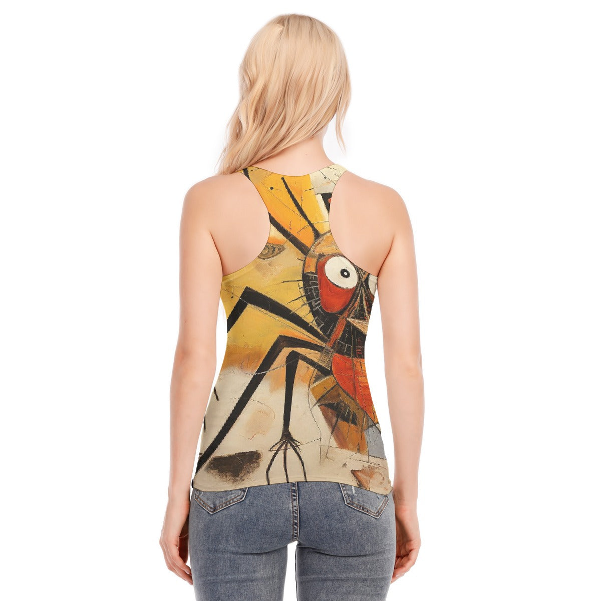 All-Over Print Women's Racer Vest | 190GSM Cotton