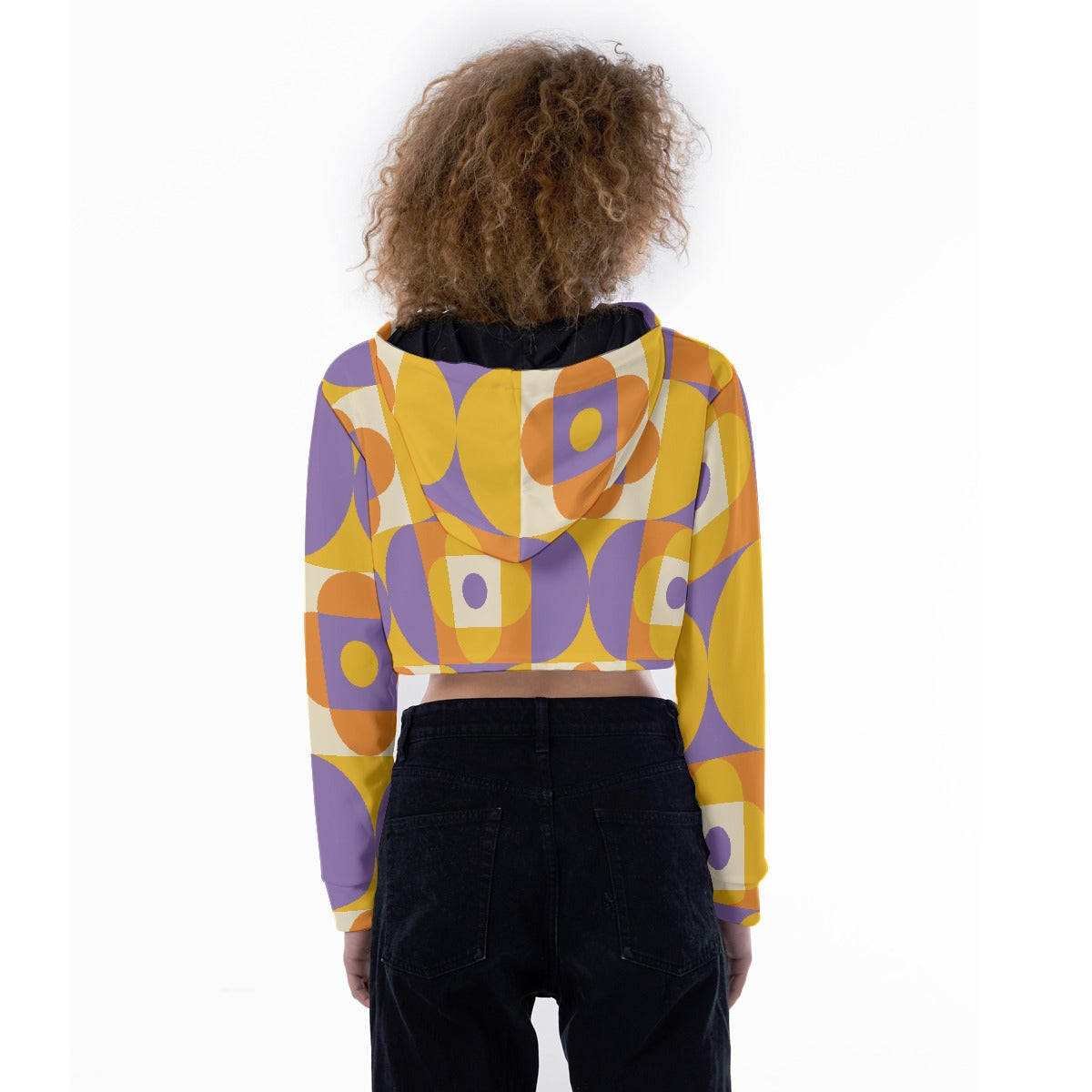All-Over Print Women's Crop Top Hoodie