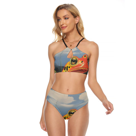 All-Over Print Women's Cami Keyhole One-piece Swimsuit