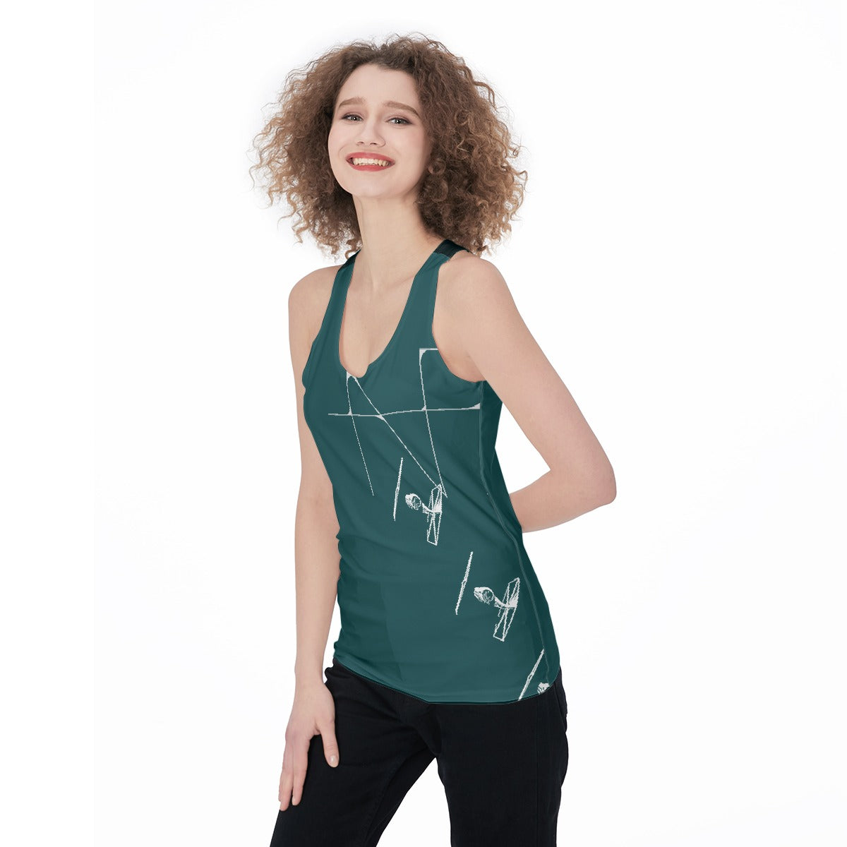 All-Over Print Women's Racerback Tank Top