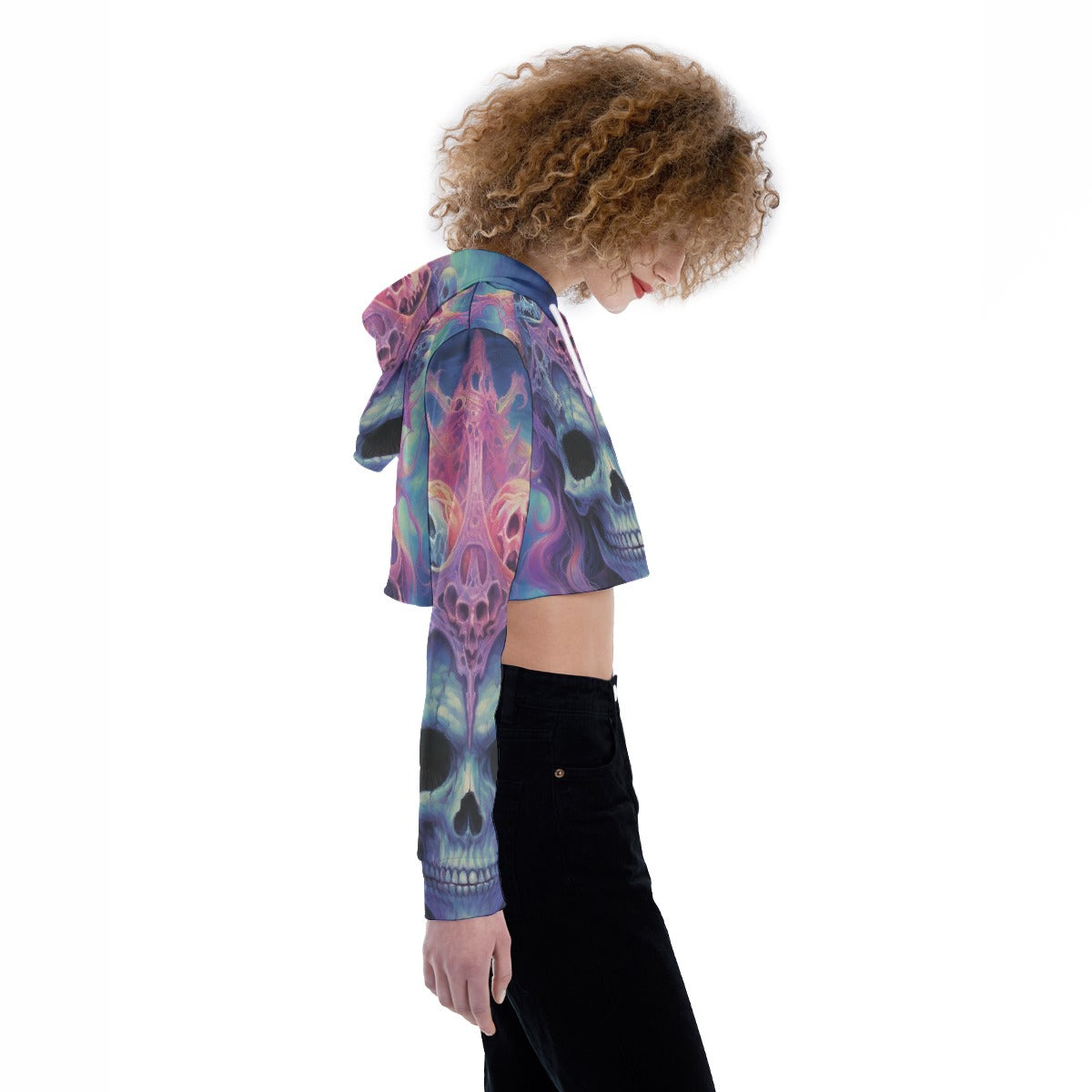 All-Over Print Women's Crop Top Hoodie