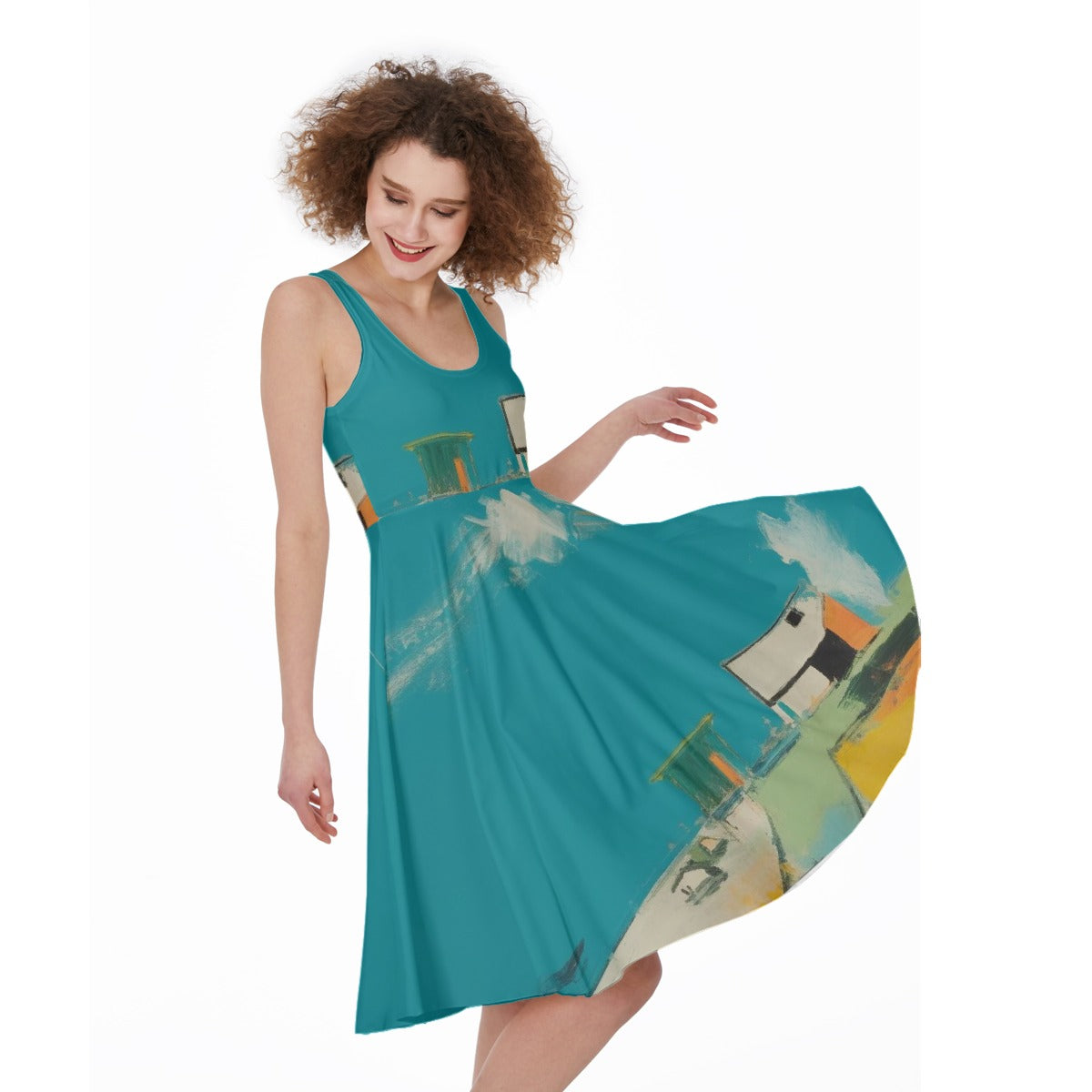 All-Over Print Women's Sleeveless Dress