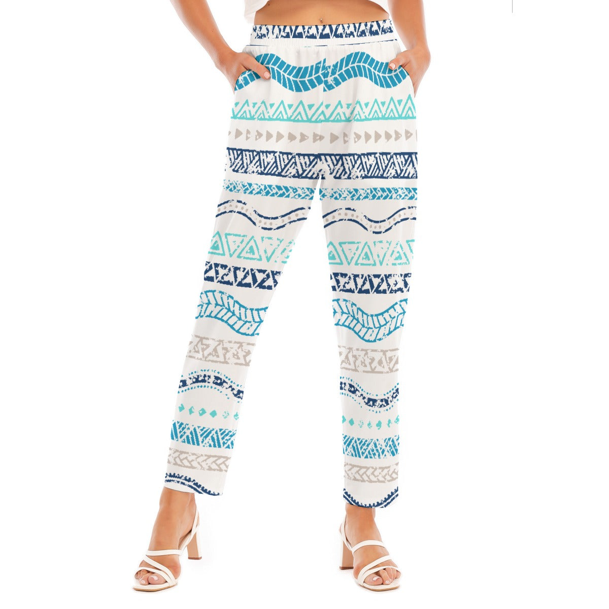 All-Over Print Women's Loose Straight-leg Pants