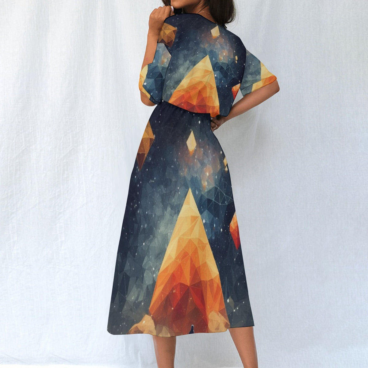 All-Over Print Women's Elastic Waist Dress