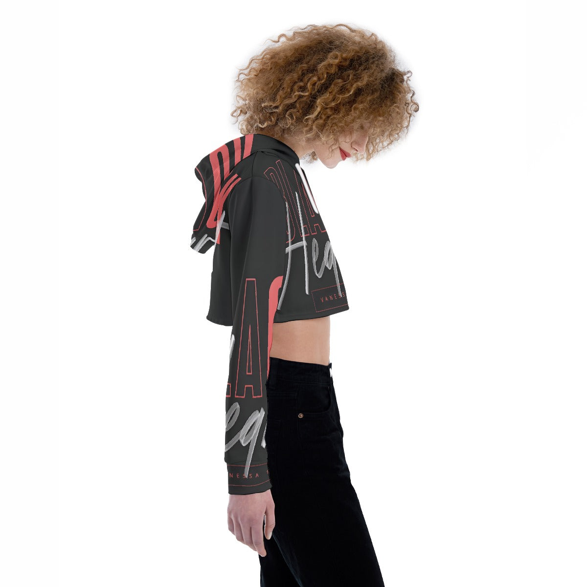 All-Over Print Women's Crop Top Hoodie