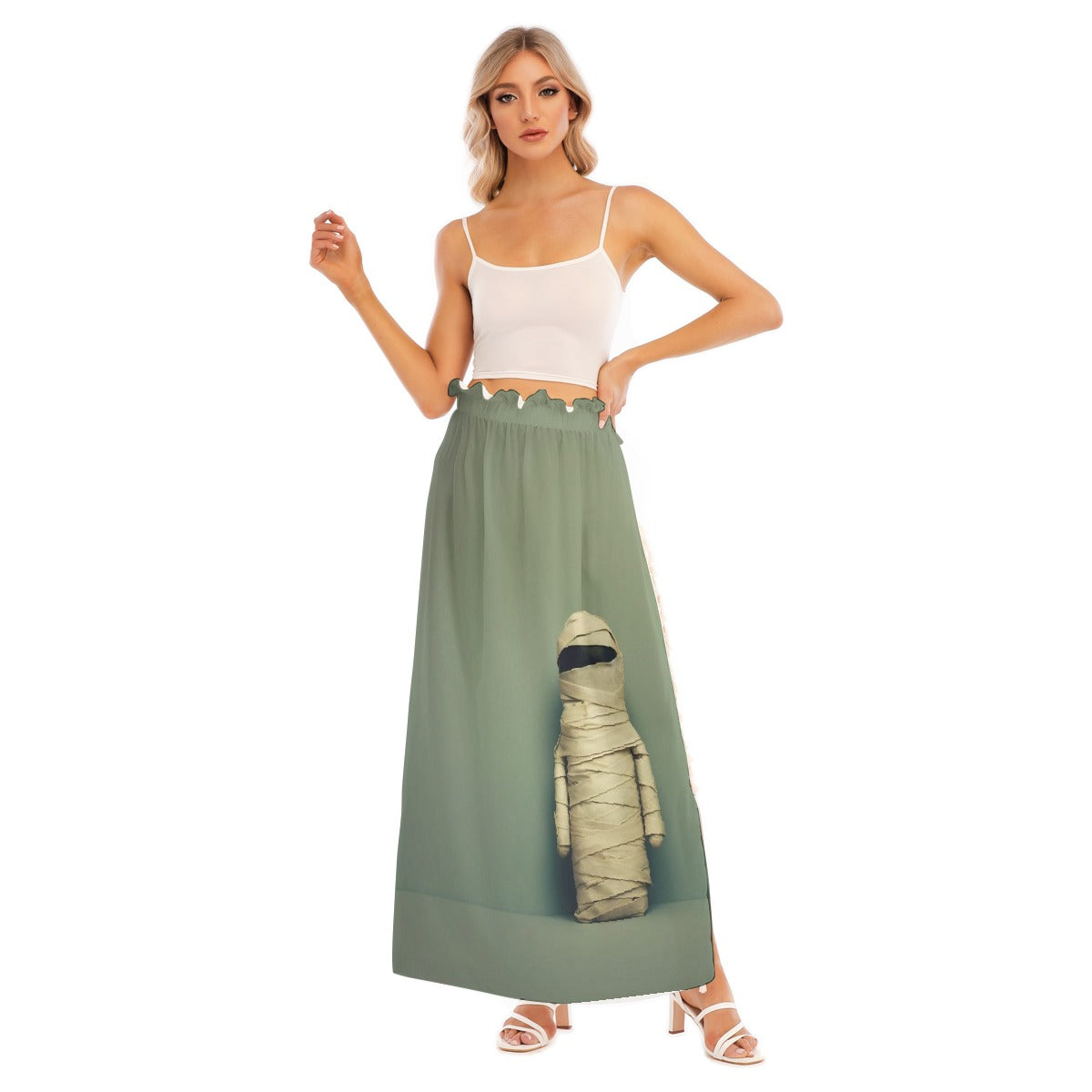 All-Over Print Women's Side Split Skirt