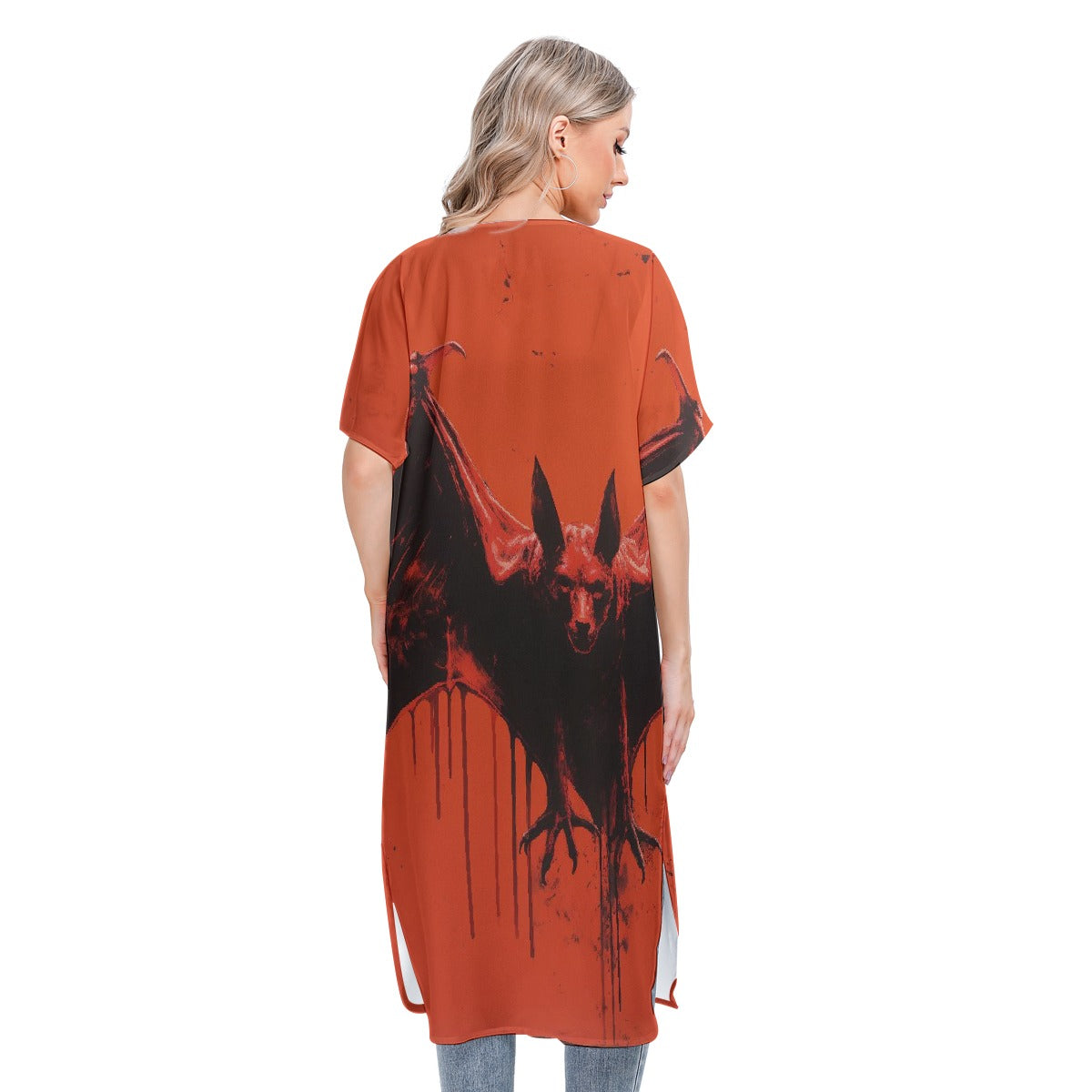 All-Over Print Women's Short Sleeve Cardigan