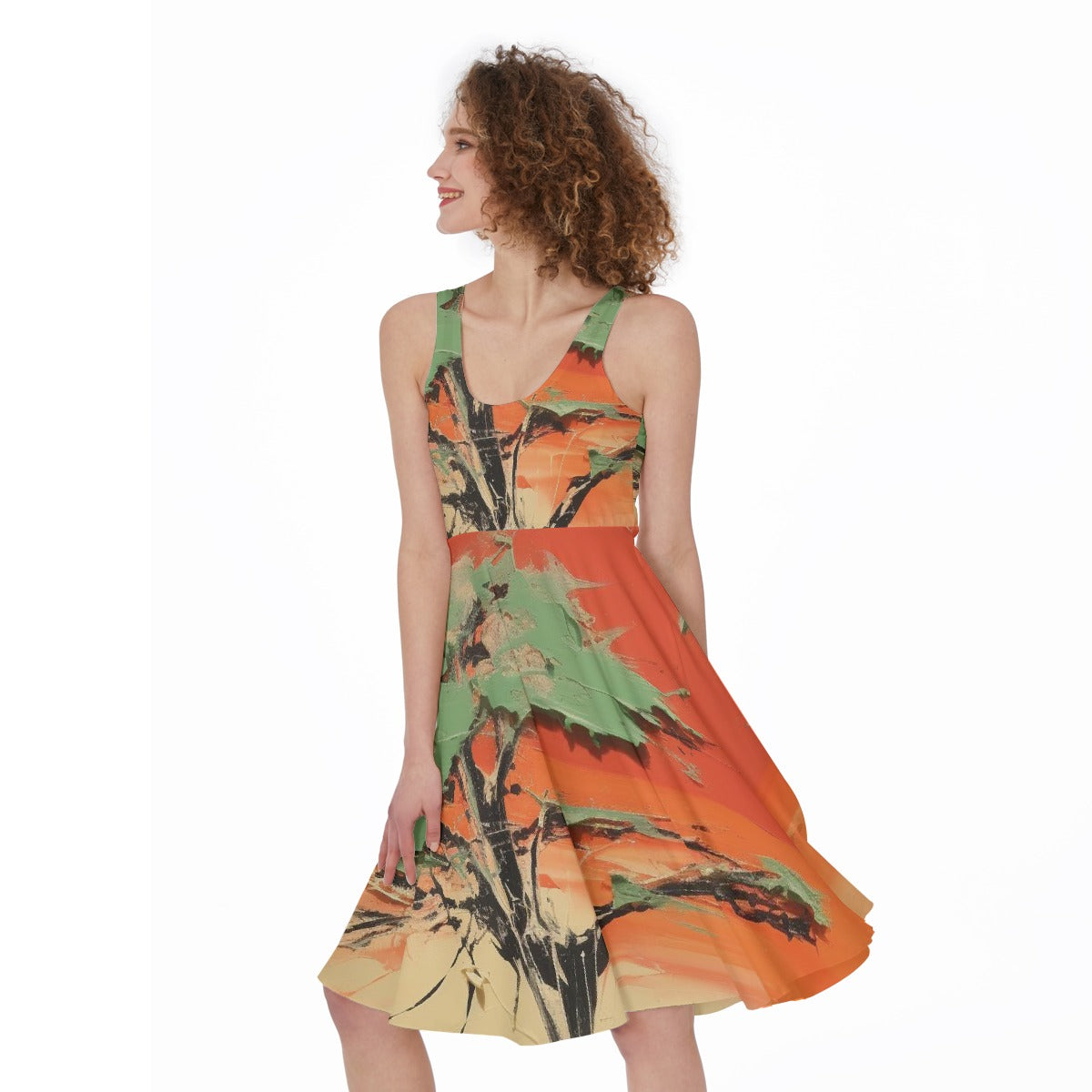 All-Over Print Women's Sleeveless Dress
