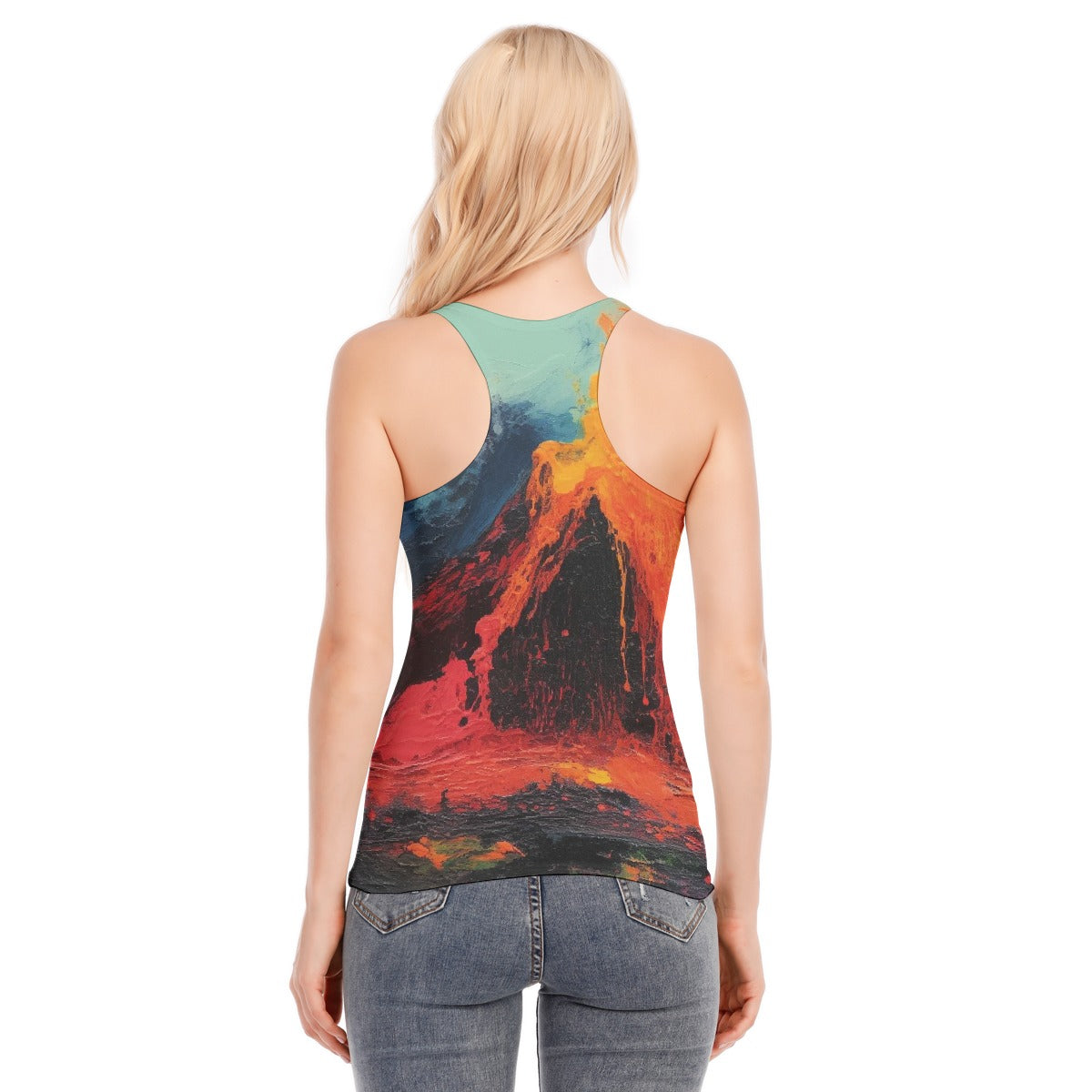 All-Over Print Women's Racer Vest | 190GSM Cotton