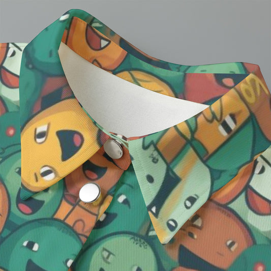 All-Over Print Women's Cropped Jacket | 245GSM Cotton