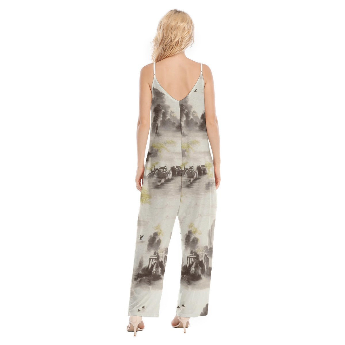 All-Over Print Women's Loose Cami Jumpsuit