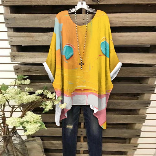 All-Over Print Women's Bat Sleeve Shirt